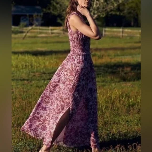 Banana Republic Dresses & Skirts - Banana Republic Long Maxi Dress Women Tall 10 Floral Print Elastic Waist New